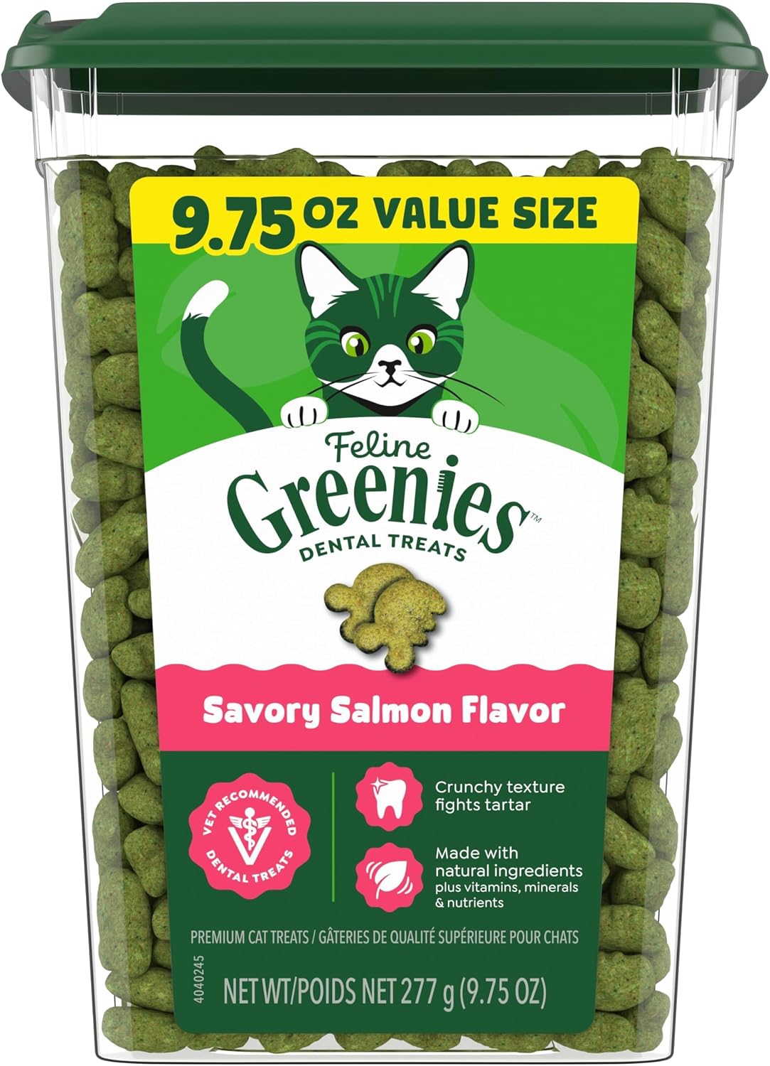 Greenies-Feline-Natural-Crunchy-Dental-Cat-Treats,-Salmon-Flavor,-9.75-oz-|-#1-1718