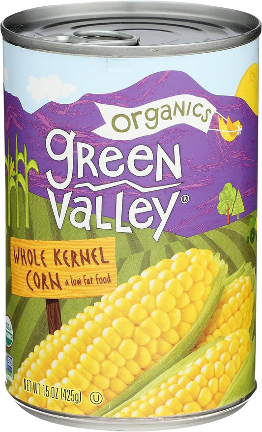 GREEN-VALLEY-Organic-Whole-Kernel-Sweet-Corn,-15-OZ-(Pack-of-6)-454