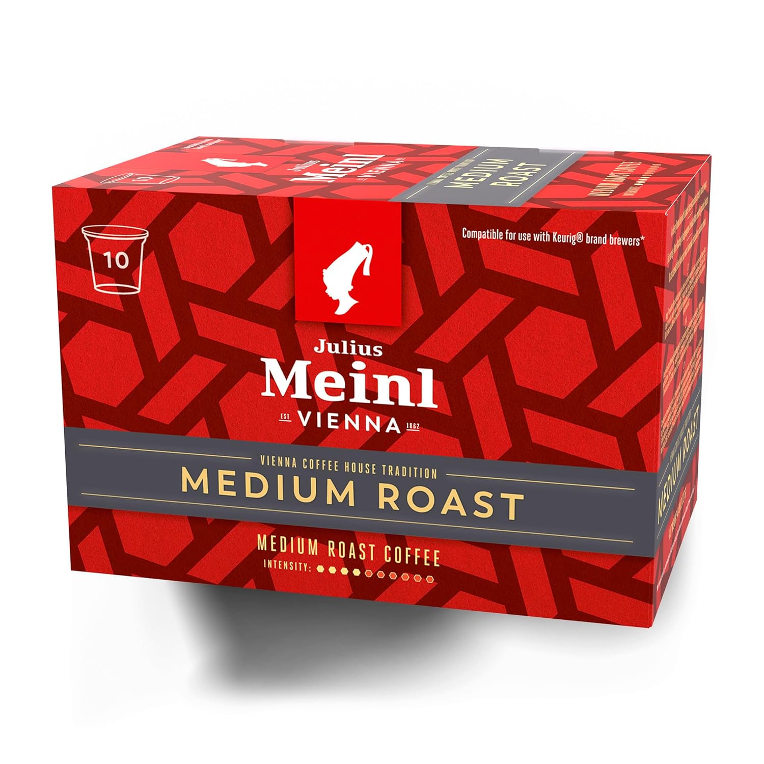 Julius-Meinl:-K-pods tostado medio,-1-compatible-con-Keurig-arábica,-10-cápsulas-K-Cup,-de139