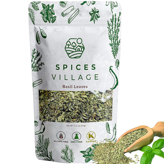 SPICES-VILLAGE-Dried-Basil-(2.3-oz),-Basil-Spice,-All-Natural-Fresh-Leaves,-192