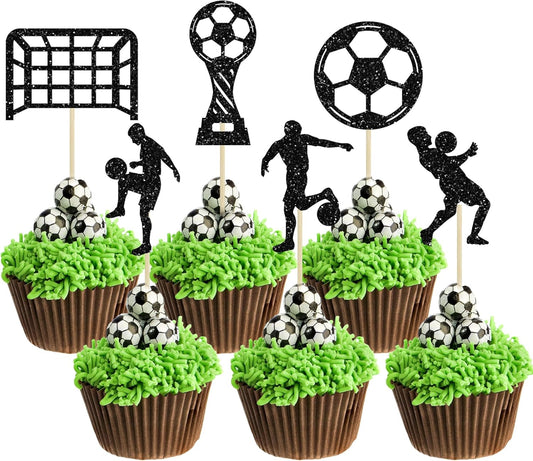 24Pcs-Soccer-Cupcake-Toppers-Glitter-Soccer-Ball-2818