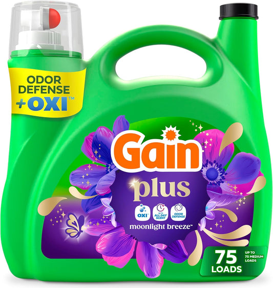 Gain-Plus-Liquid-Laundry-Detergent,-Cleaner,-Fresher,-Now-with-Oxi,-Moonlight-Breeze-1618