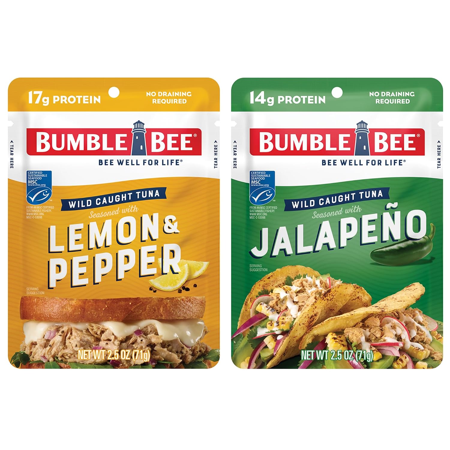 Bumble-Bee-Seasoned-Tuna-Pouch-Garden-Flavors-Bundle-(4-Total-Pouches)---Lemon-303