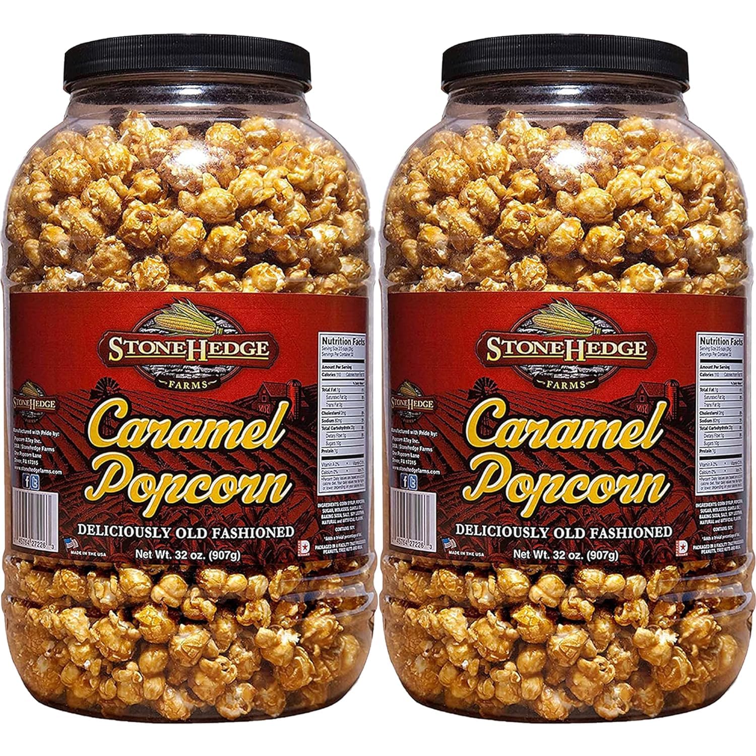 Stonehedge-Farms-Caramel-Flavored-Popcorn-|-32-oz-Tub-(Pack-of--2)-|-Perfect-Holidays-149