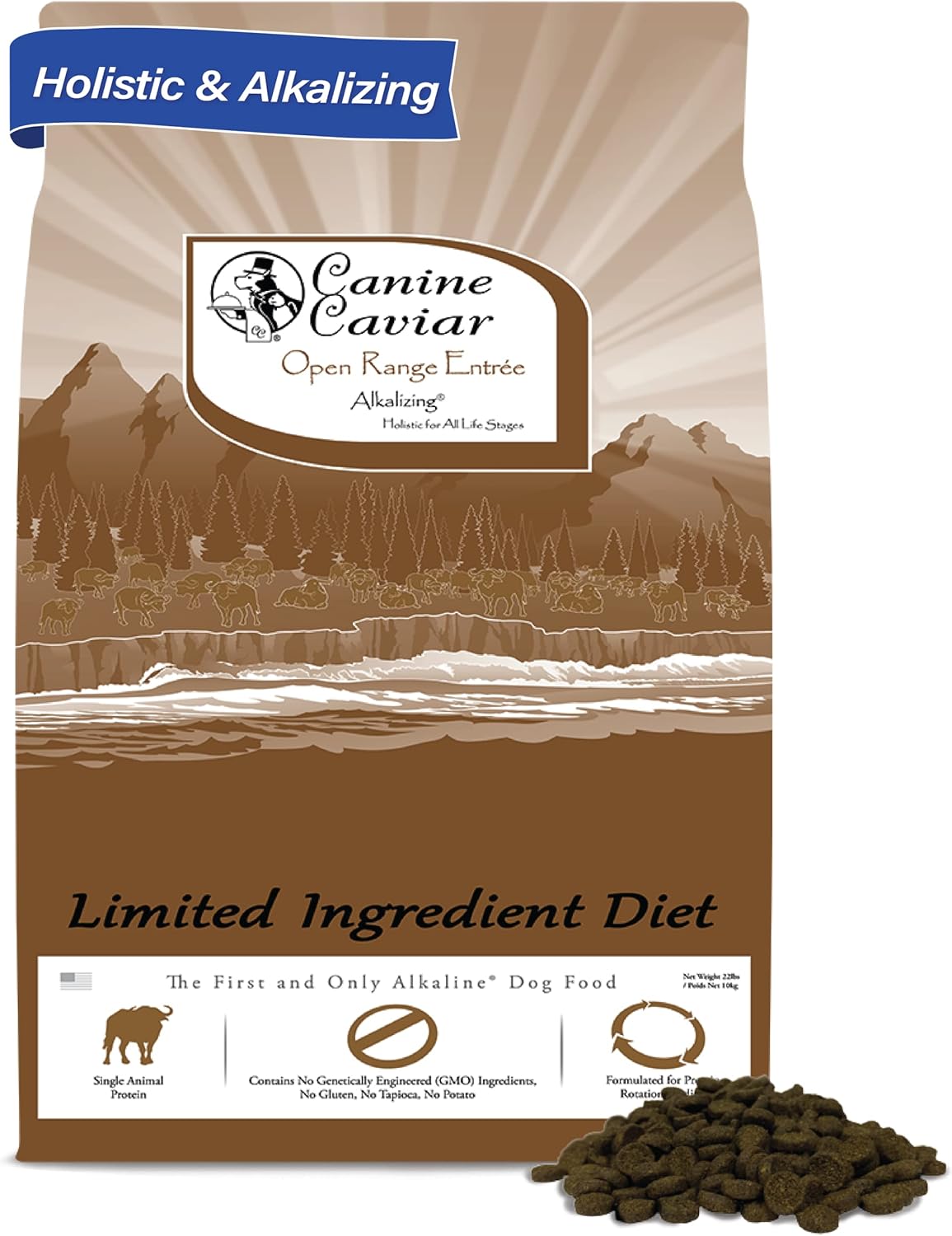 Canine-Caviar-Grain-Free-Free-Range-Buffalo-Dog-Food,-4.4Lb.-----------1022