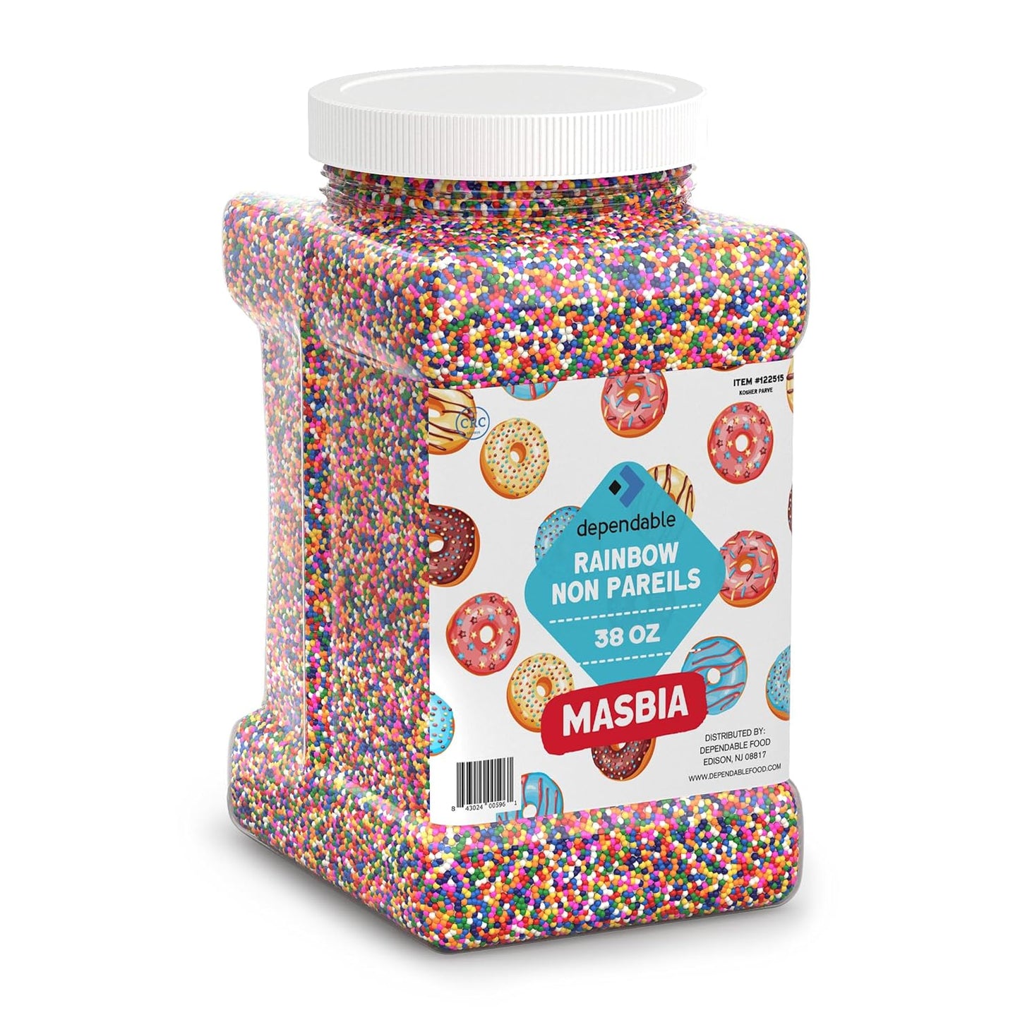 Dependable-Food-Rainbow-Nonpareils-–-38-Oz.-Bulk-Container---Gluten-Free,-Kosher,-Ball-for-1105