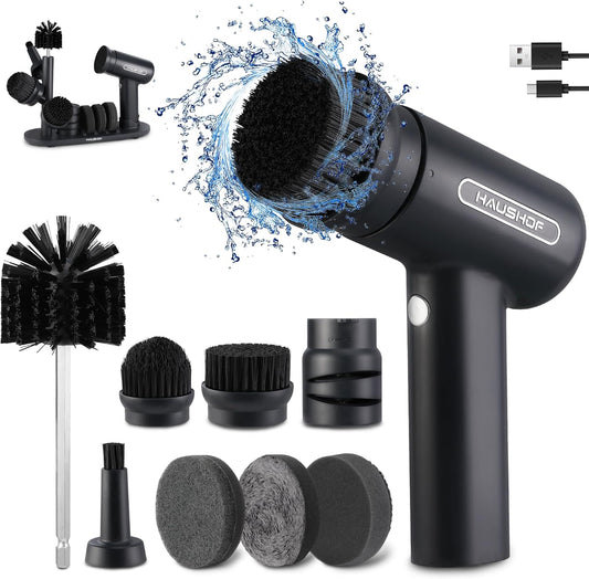 HAUSHOF-Electric-Spin-Scrubber,-Cordless-Cleaning-Brush-with-8-Replaceable-1308
