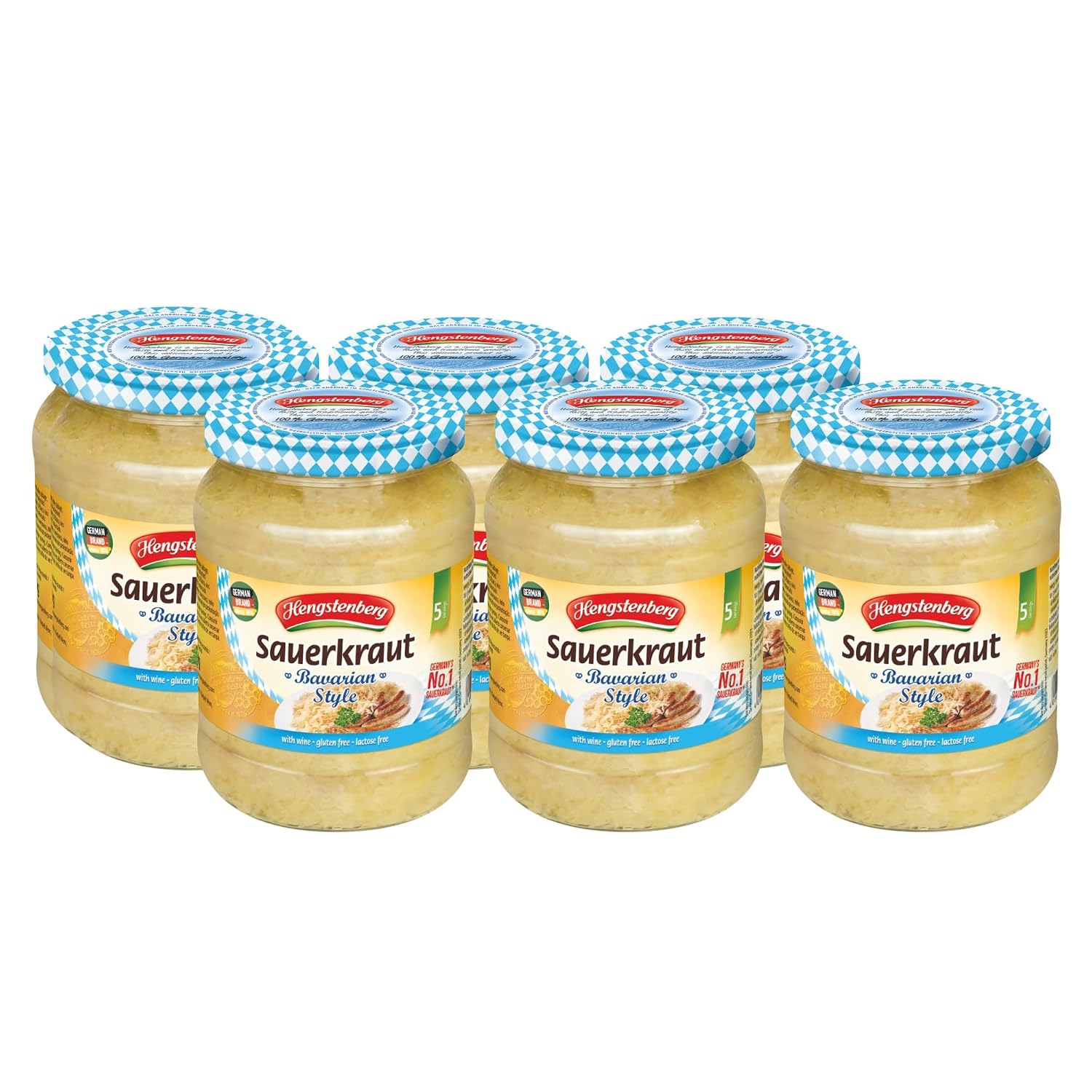 Hengstenberg-Bavarian-Style-Sauerkraut-Chucrut-680g---Pack-of-6-----179