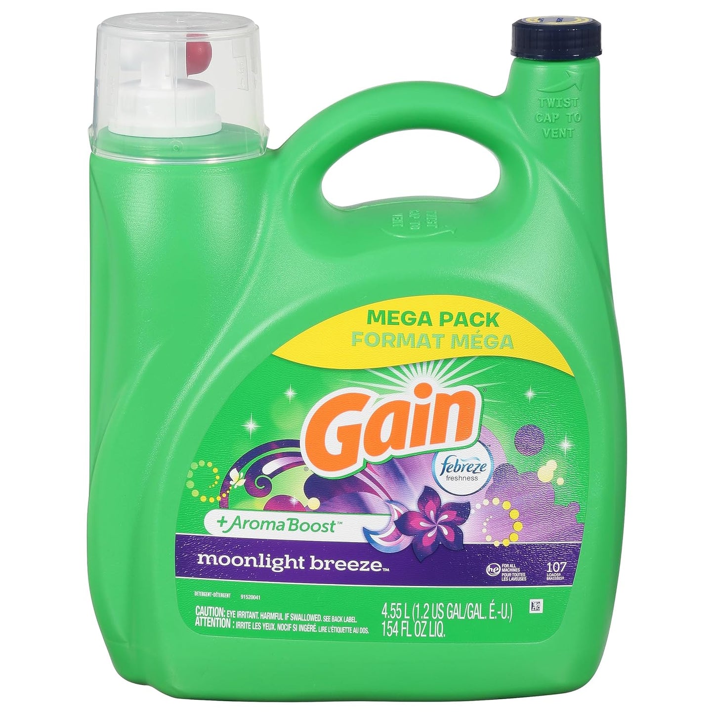 Gain,-Detergent-+-Aroma-Boost-Moonlight-Breeze-Mega-Pack,-154-Ounce---295