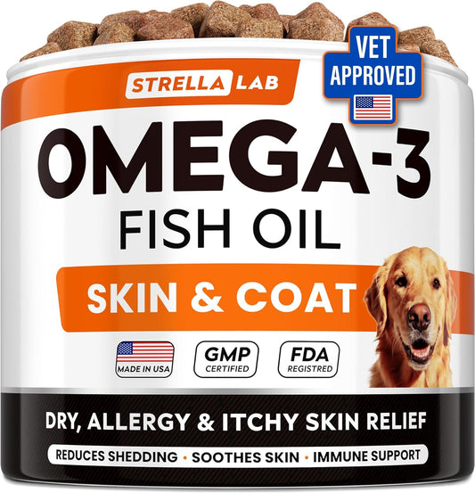 StrellaLab-Omega-3-for-Dogs---(180Ct)-Fish-Oil-Treats---&-403