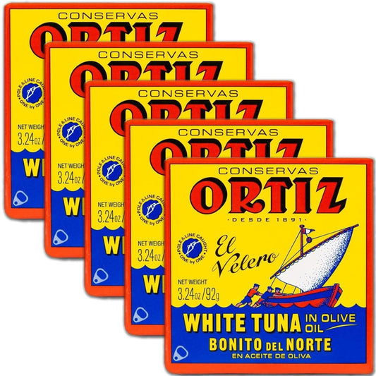 Ortiz-White-Tuna-in-Olive-Oil,-Fresh-Tender-Slices,-Spanish-Wild-Caught-Tuna,-513