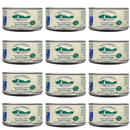 Bar-Harbor-Georges-Bank-Chopped-Surf-Clams,-Sweet-&-Tender,-6.5-oz-|-318