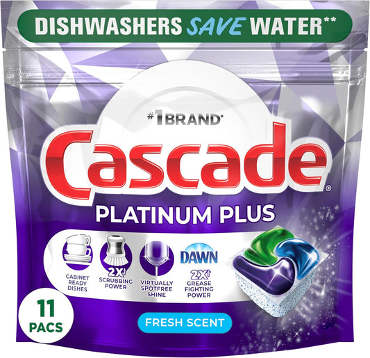 Cascade-Platinum-ActionPacs-Dishwasher-Detergent-Pods,-Fresh,-11-Count-------24