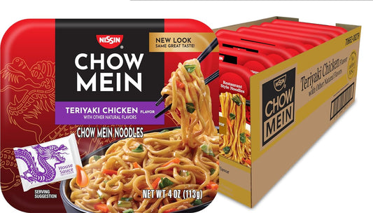 Nissin-Chow-Mein-Noodles,-Teriyaki-Chicken,-4-Ounce-(Pack-8)-1139