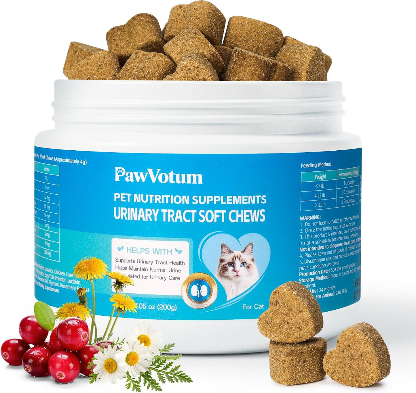 Cat-Urinary-Tract-Health-Supplement,Cats-UTI-Chews,-100-Count-|-Bladder-and-Kidney-687