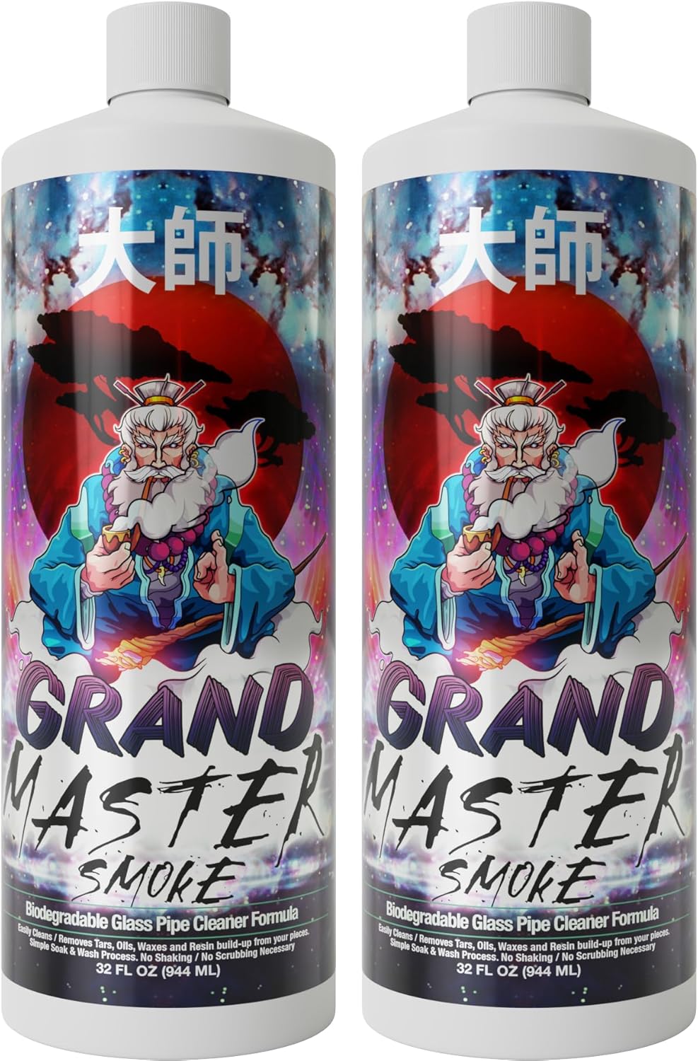 GRAND-MASTER-SMOKE-64oz-/-2-Pack-Soak-&-Wash-Bundle-Glass-Pipe-Cleaner---1391