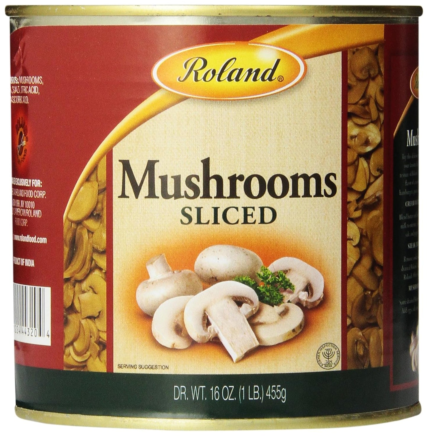 Roland-Foods-Champiñones-de-botón-en-rodajas-enlatados,-lata-353