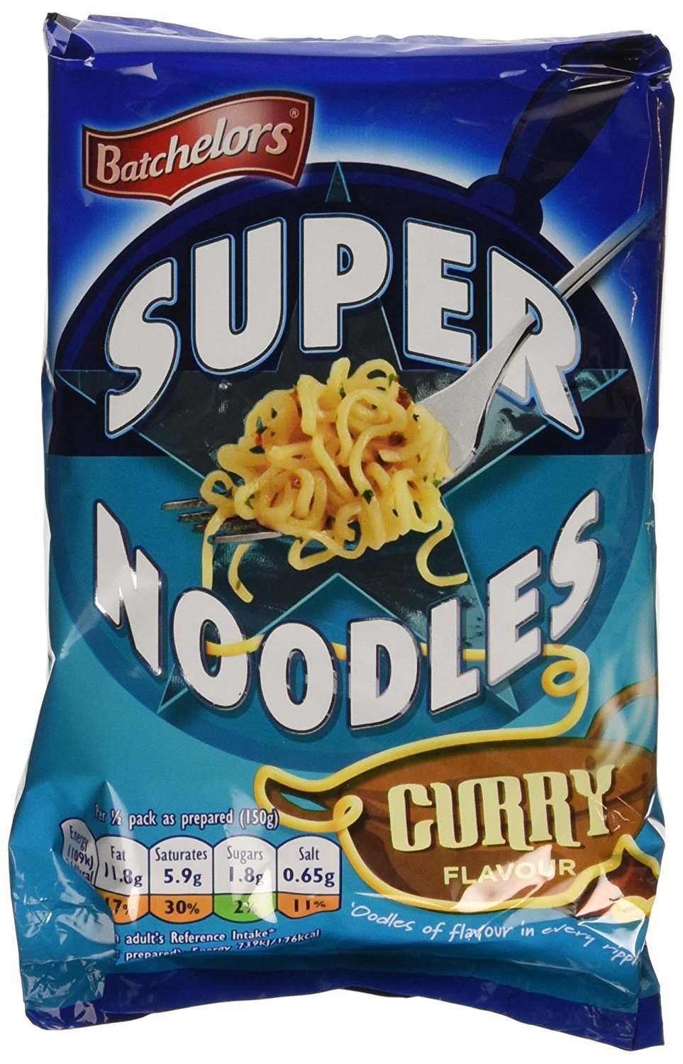 Batchelors-Super-Noodles---Sabor-al-curry-suave,-3.53-oz--(paquete-206