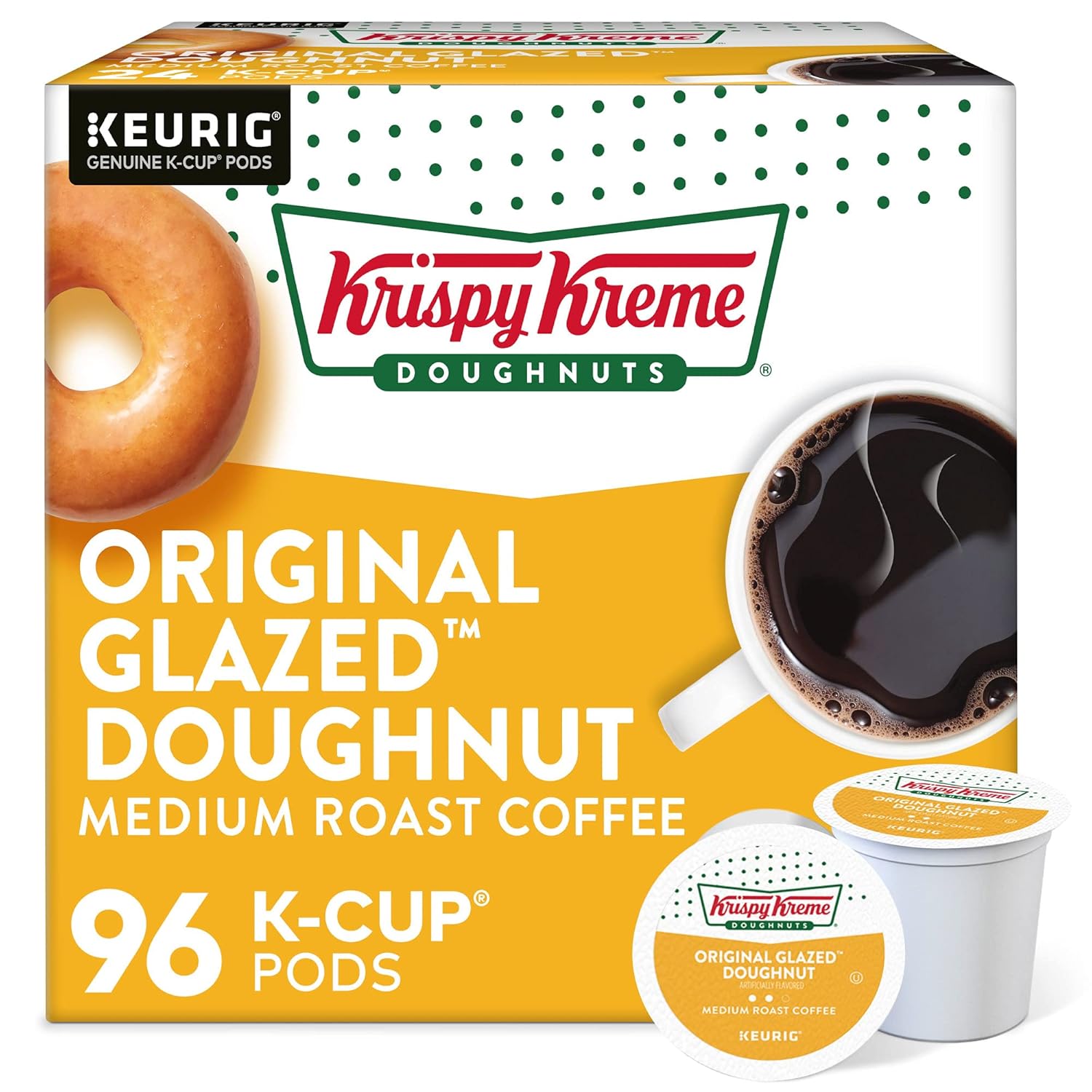 Krispy-Kreme-Original-Glazed-Doughnut,-Single-Serve-Keurig-K-Cup-Pods,-Flavored-Medium-Roast-Coffee,-1540