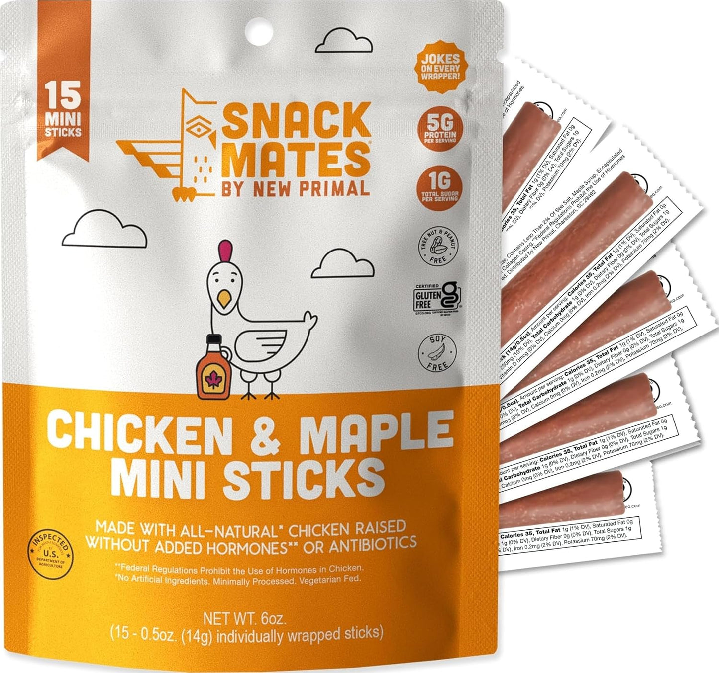 New-Primal-Snack-Mates-Chicken-&-Maple-Mini-Meat-Sticks,-15--Count-|-School-for-2586