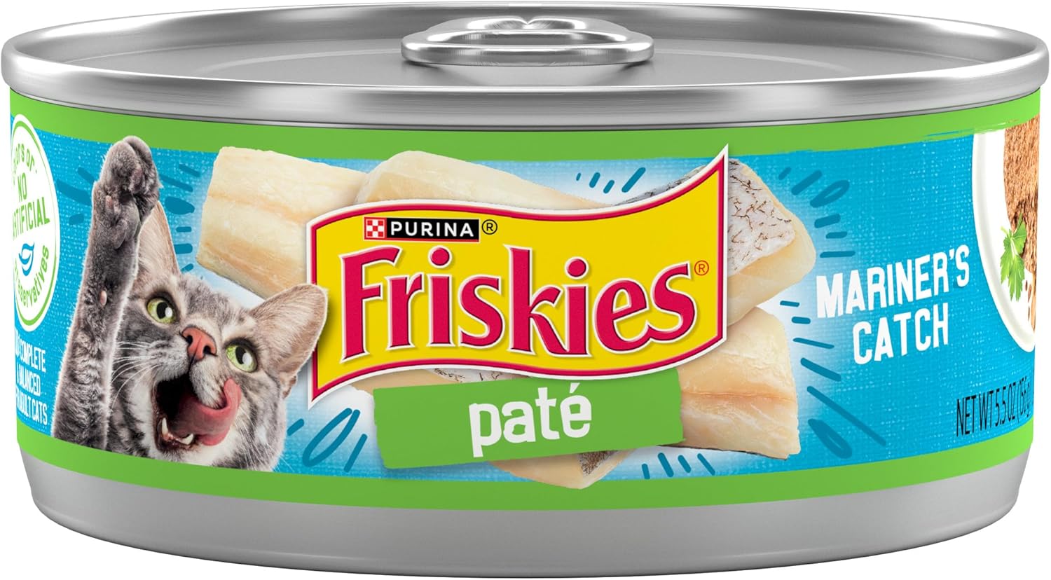 Purina-Friskies-Wet-Cat-Food-Pate,-Mariner’s-Catch-2305