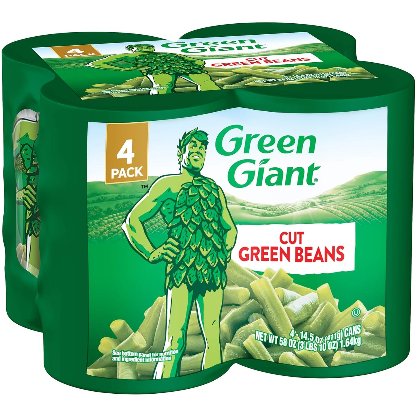 Green-Giant-Frijoles-verdes-cortados,-paquete-de-4-latas-488