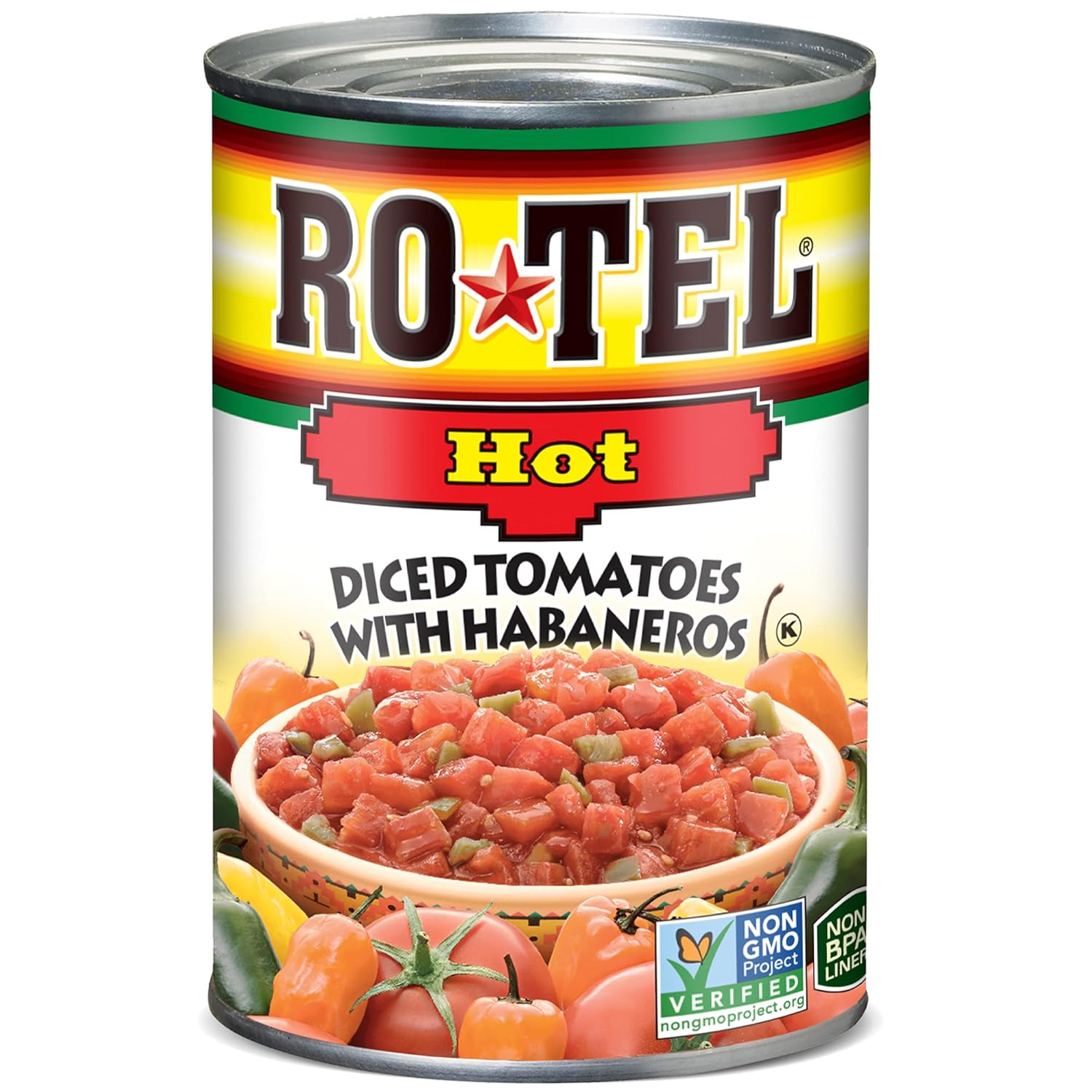 Ro-Tel-Hot-Diced-Tomatoes-with-Habaneros,-2108