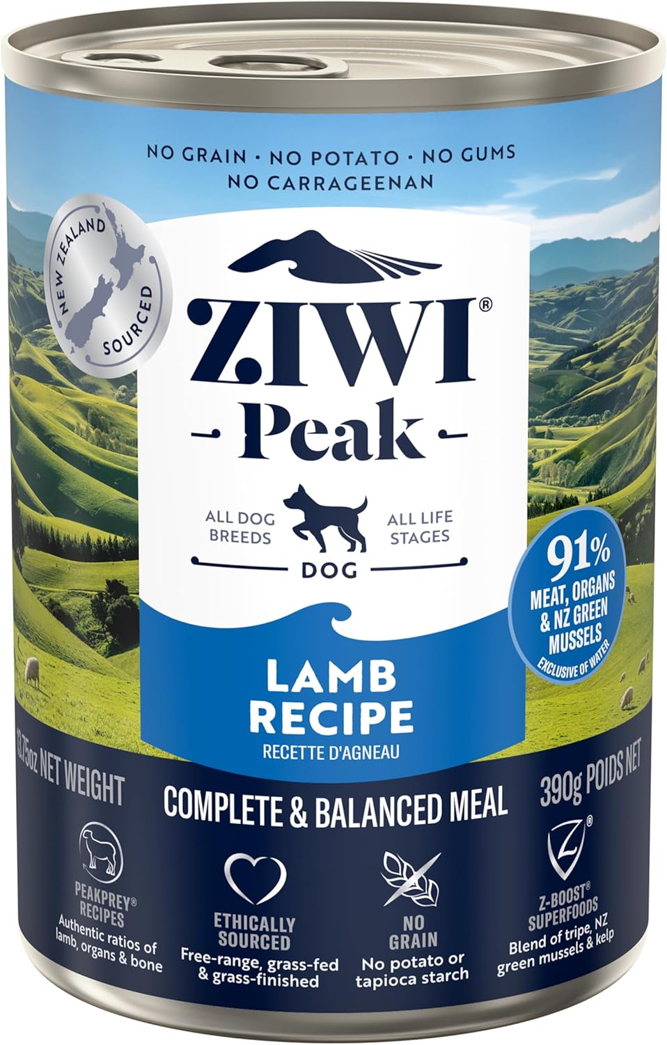 ZIWI-Peak-Canned-Wet-Dog-Food-–-All-Natural,-High-Protein,-Grain-Free,-1373