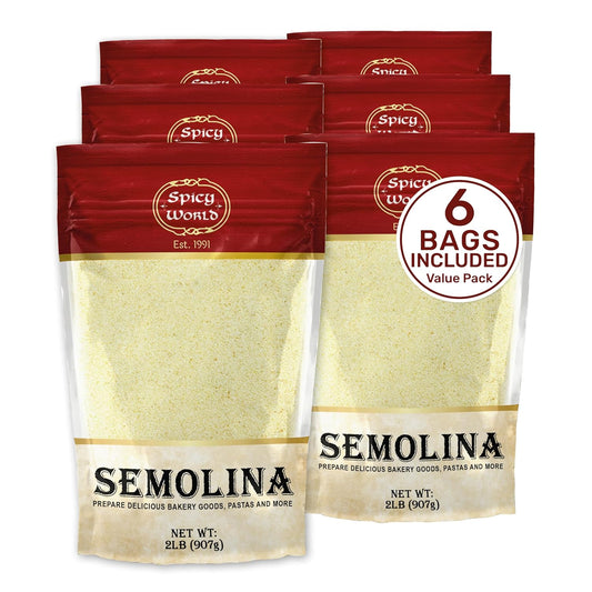 Spicy-World-Semolina-Flour-2-LB-(Pack-of-6)---Bulk-Semolina-310