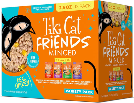 Tiki-Cat-Friends-Wet-Cat-Food-Chicken-Variety-Pack,-2.5-oz.-Pouch-(12-1264