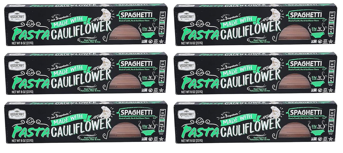 Veggiecraft-Farms-Cauliflower-Spaghetti-Pasta-|-14g-Protein,-710