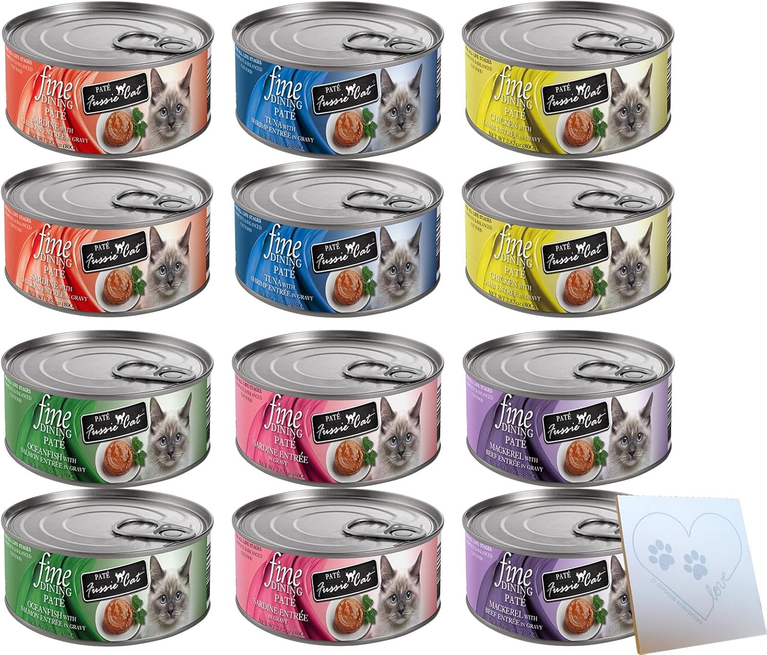 Variety-Pack-for-Fussie-Cat-Fine-Dining-Pate-Wet-Food---6-Delicious-Flavors:-&-Tuna-Shrimp,370