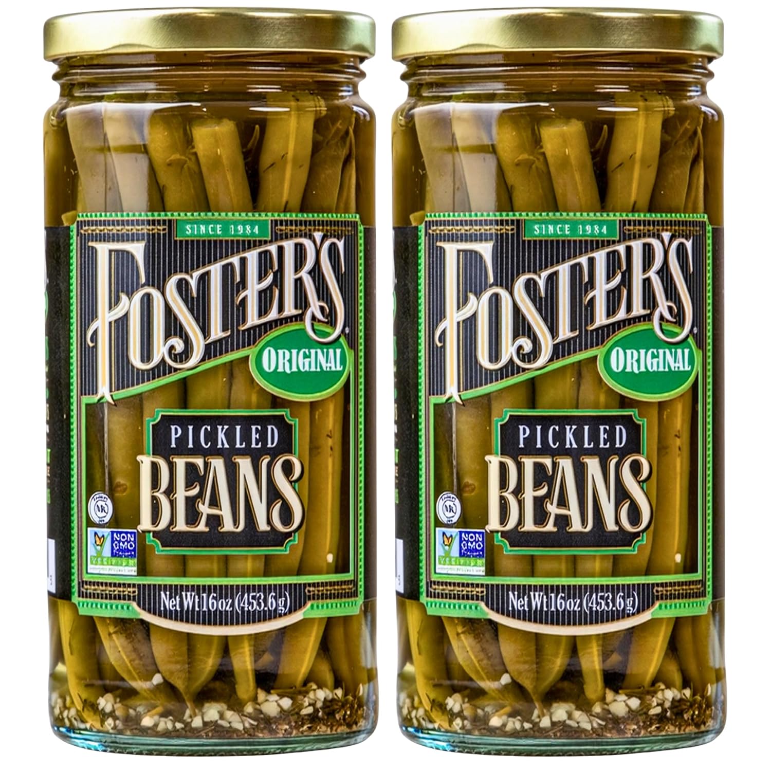 Foster's-Since-1984-Pickled-Green-Beans,-Original,-16oz,-2-Pack-----614