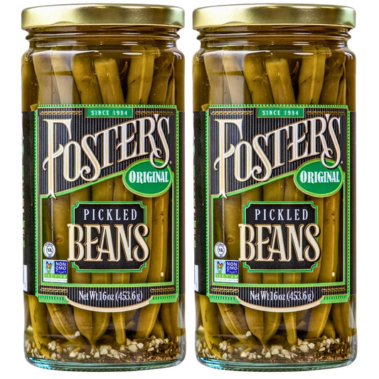 Foster's-Since-1984-Pickled-Green-Beans,-Original,-16oz,-2-Pack-----614