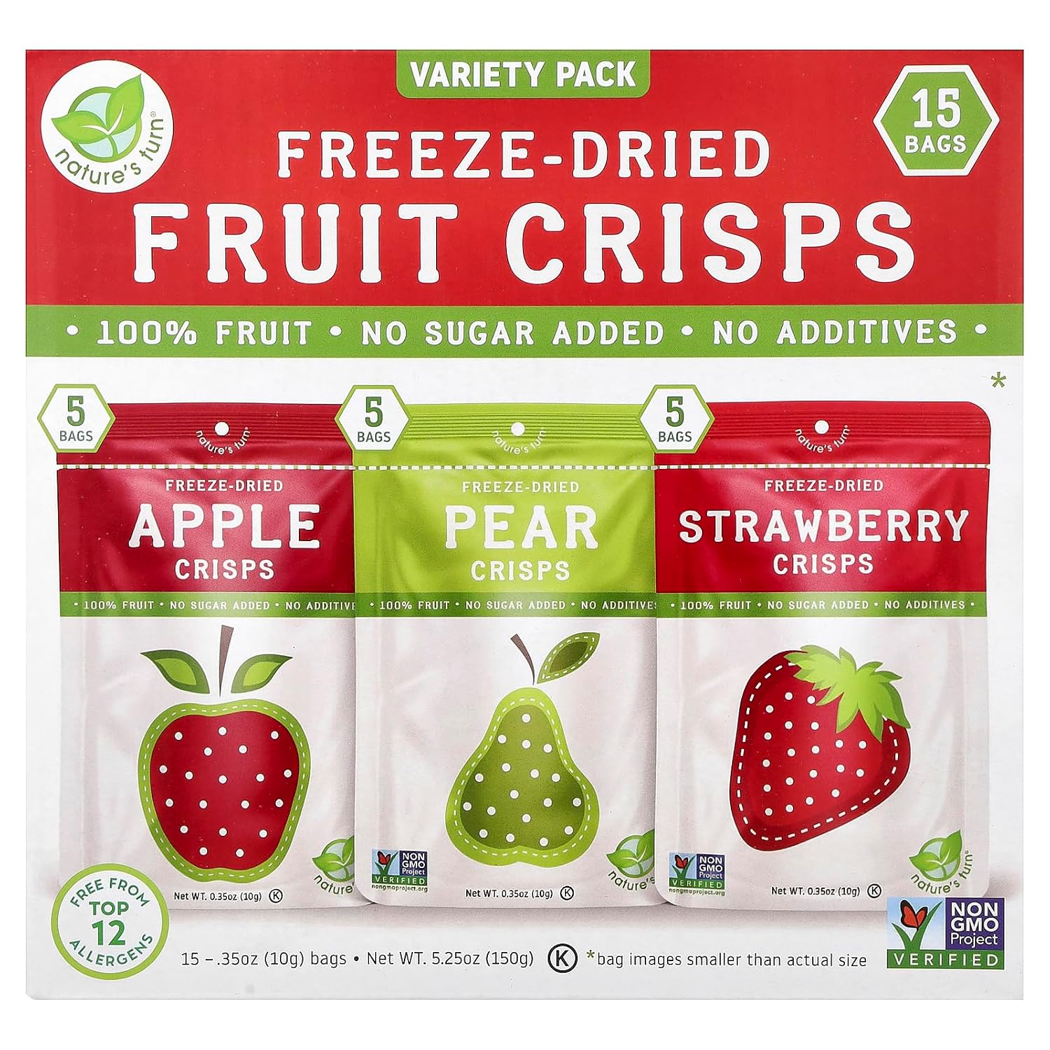 Nature's-Turn-Freeze-Dried-Fruit-Snacks;-Lunchbox-Variety,-15-Bags-0.35oz-|--Healthy,-Gluten-Free,-Lunchbox-Crisp-864