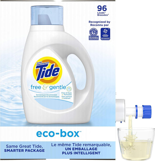 Tide-Free-And-Gentle-Eco-Box-Laundry-Detergent-Liquid-Soap,-Ultra-2876