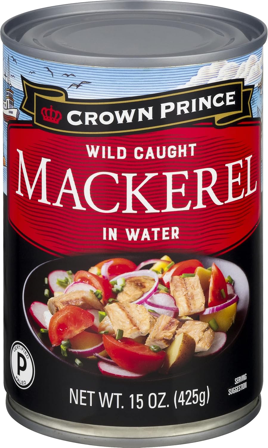 Crown-Prince-Caballa-en-agua,-latas-de-15-onzas-(paquete-de-12)---714