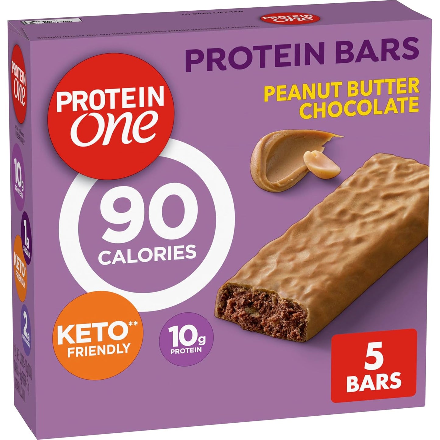 Protein-One-Peanut-Butter-Chocolate-Protein-Bars,-GLP-1-Friendly,-5-ct,--4.8-oz-|-Protein-1723