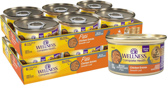 Wellness-Complete-Health-Age-Advantage-Pate-Senior-Canned-Wet-Cat-Food,-Natural,-Protein-475
