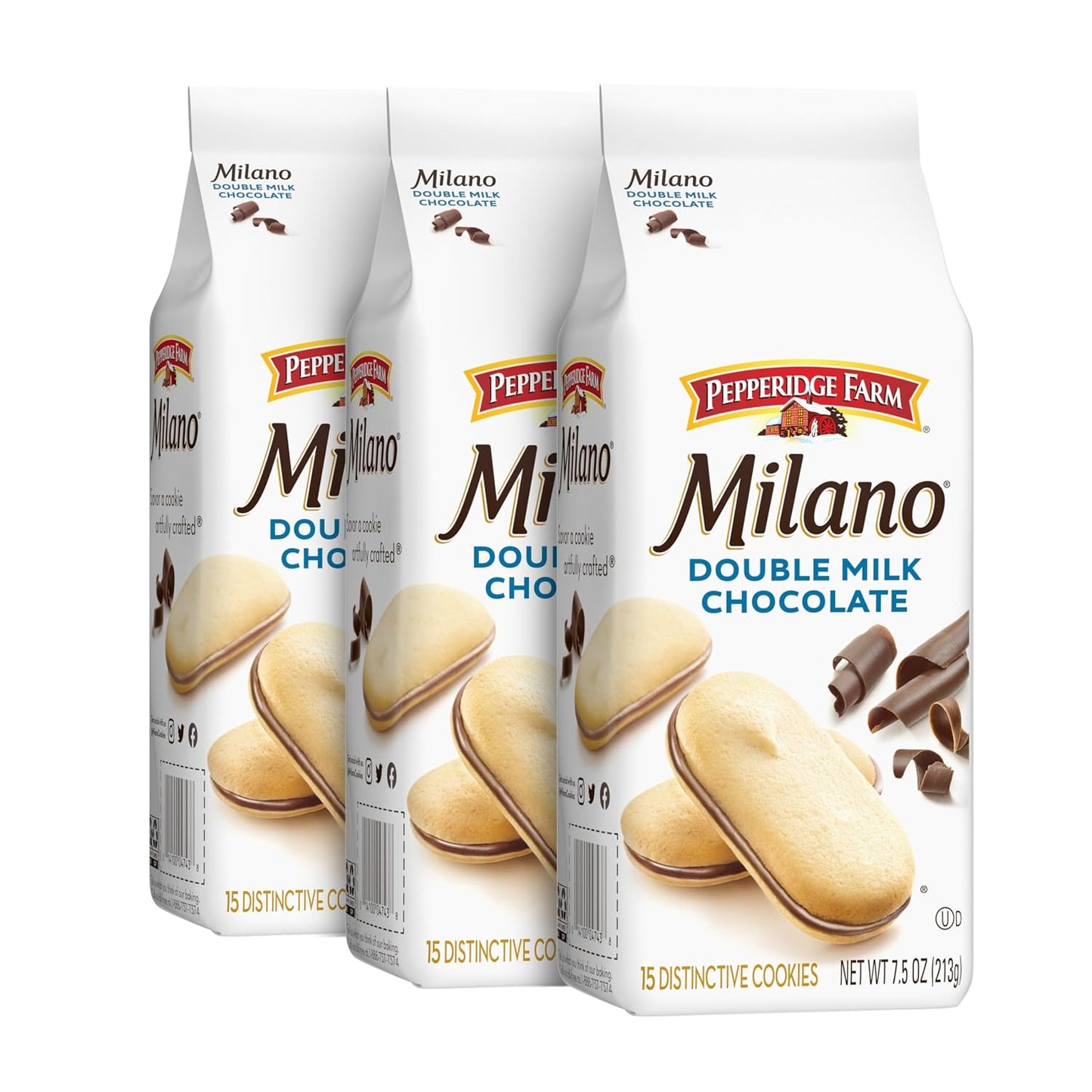 Pepperidge-Farm-Milano-Cookies,-Double-Milk-Chocolate,-3-Bags,-7.5-Oz--Each----979