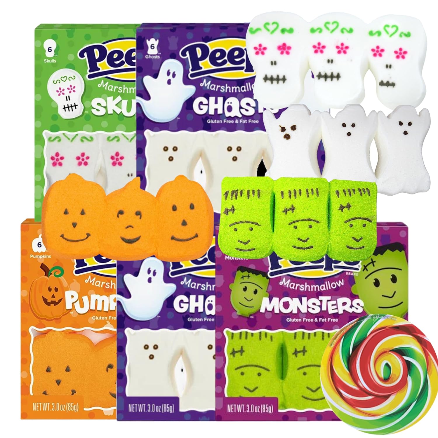 Halloween-Peeps-Marshmallows-Candy,-Spooky-Shaped-Assortment,-2139