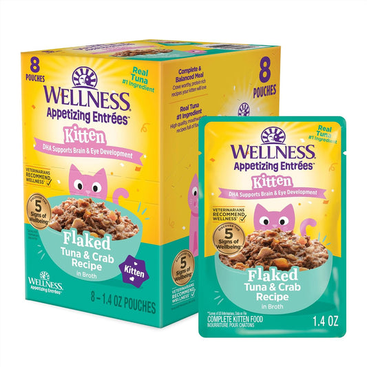 Wellness-Appetizing-Entrées-Flaked-Kitten-Wet-Cat-Food,-Natural,-Protein-Rich,-Grain-Free,-445