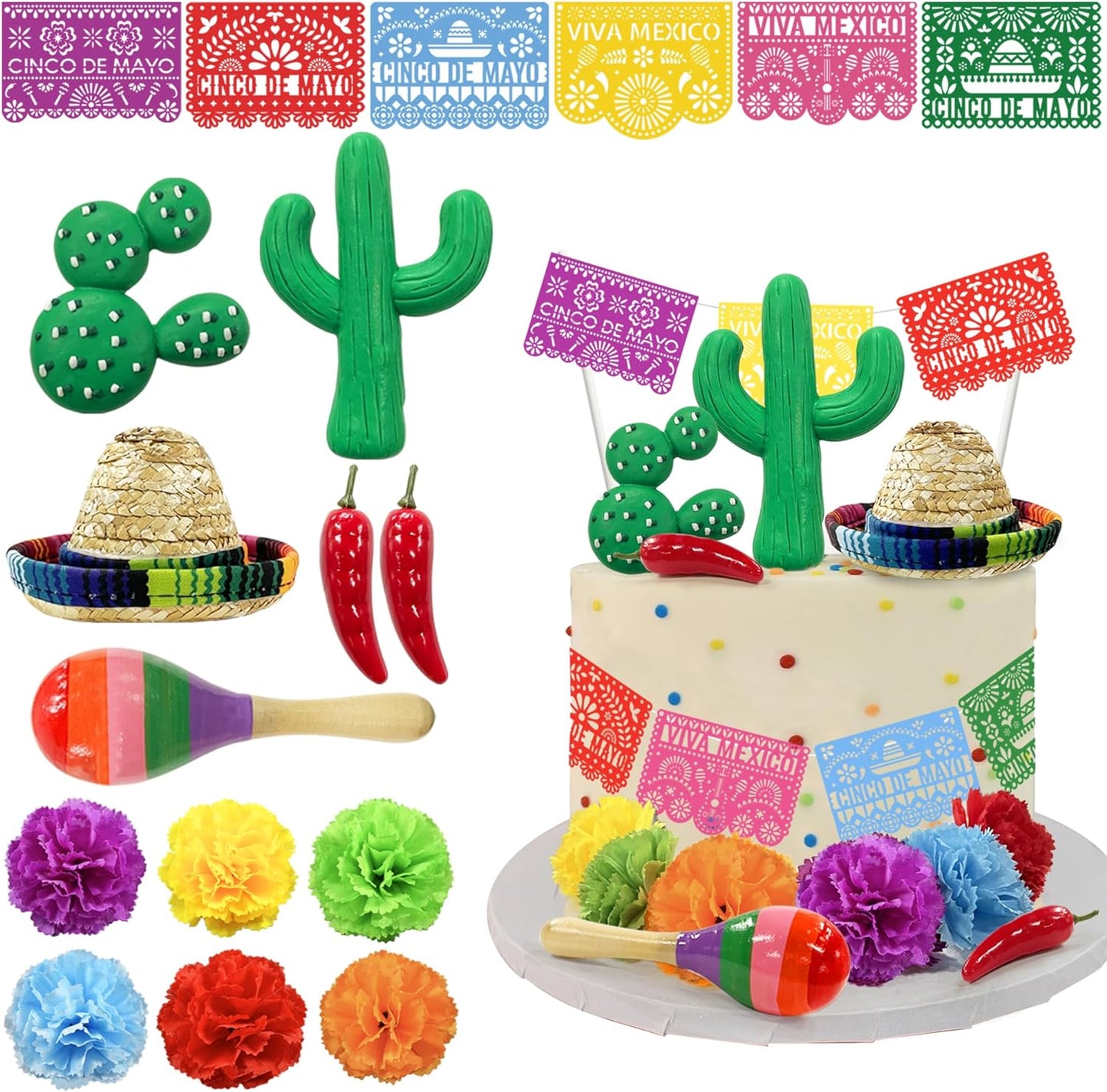 25-PCS-Mexican-Fiesta-Cake-Topper-Mini-3202