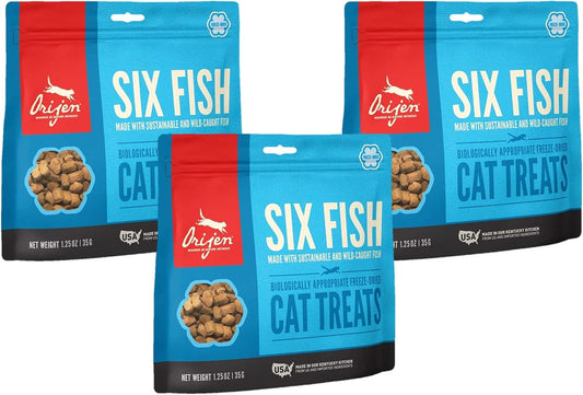 ORIJEN-3-Pack-of-Six-Fish-Freeze-Dried-Cat-Treats,-1.25-Ounces-Each,-Made-in-353