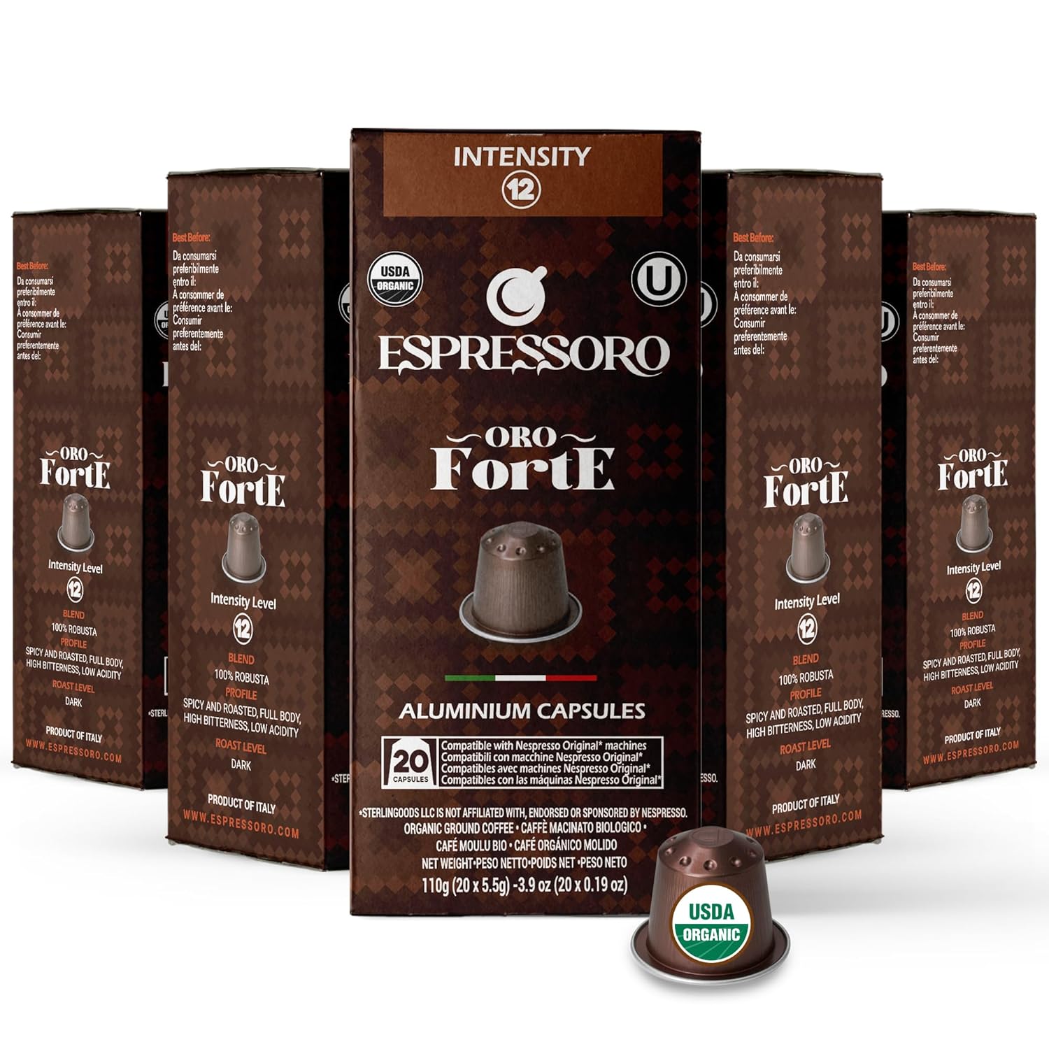 ESPRESSORO-100-cápsulas-de-café-expreso-orgánico-USDA-–-FORTE-Cápsula-aluminio57