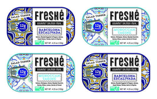 Freshé-Paquete-variado-de-salmón-enlatado-gourmet-(paquete-de-4)-comida-alta-proteínas-1149