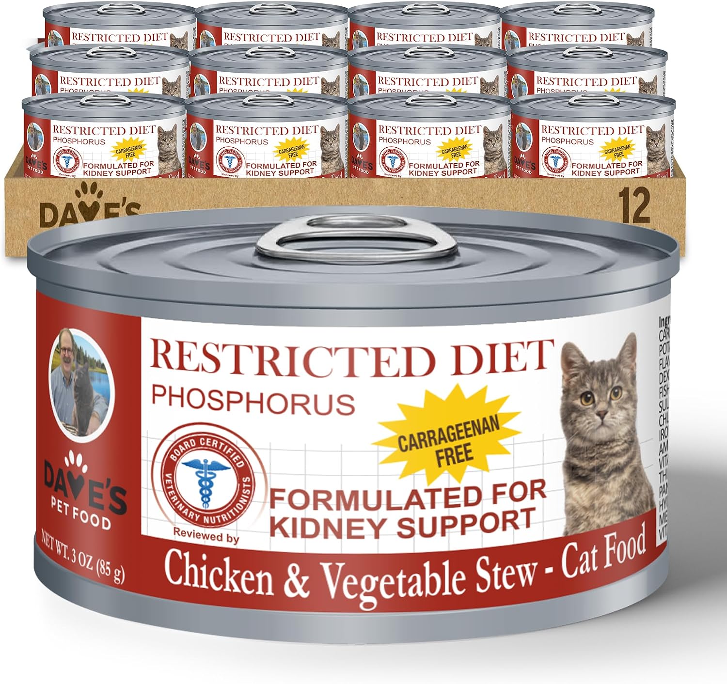 Dave's-Pet-Food-Cat-Kidney-Support-(Chicken-&-Vegetable-Stew)---Low-Phosphorus-884