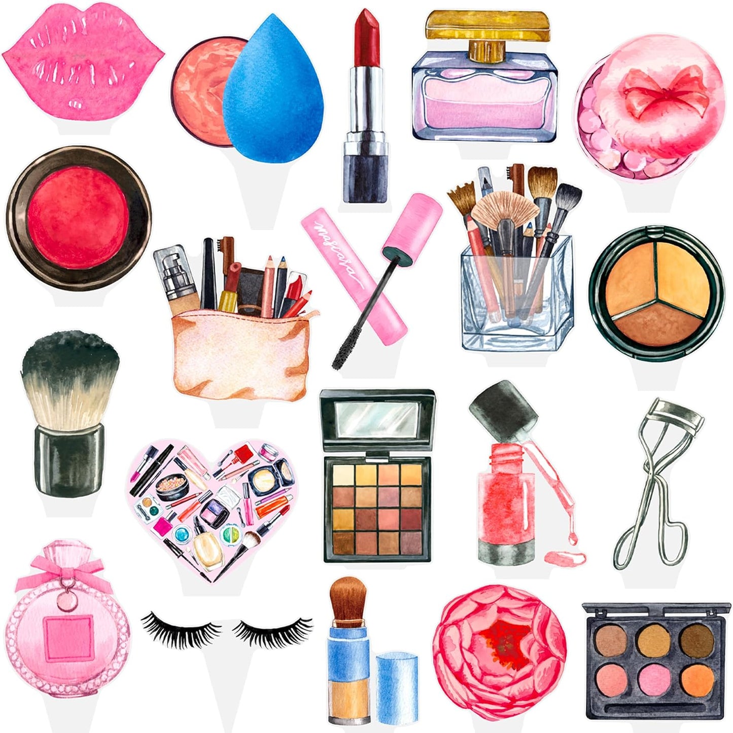 48Pcs-Makeup-Cupcake-Toppers-Spa-Makeup-Birthday-1303