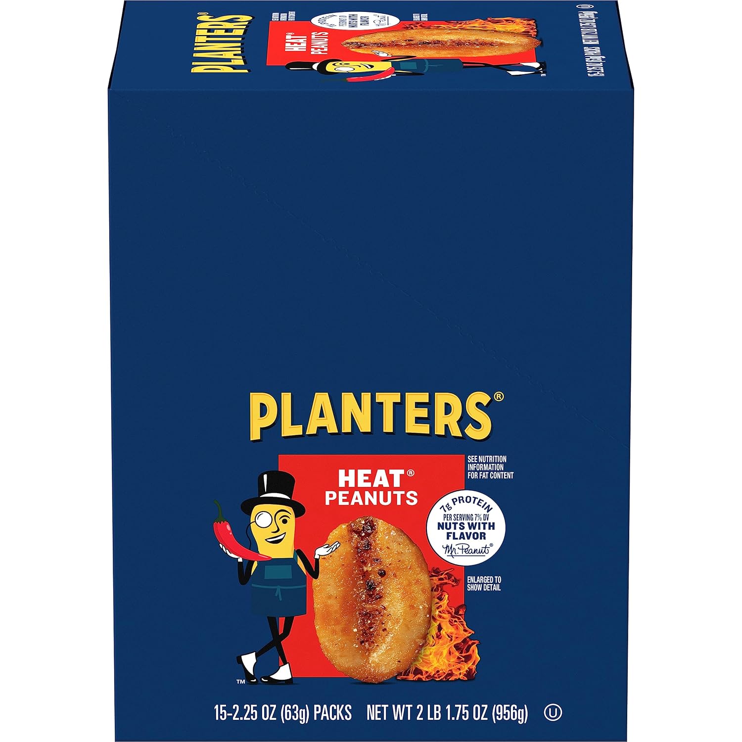 PLANTERS-HEAT-Peanuts,-Spicy-Plant-Based-Protein-Snacks,-2.25-Oz-(15--Ct)-|-Hot-Spicy.-1952