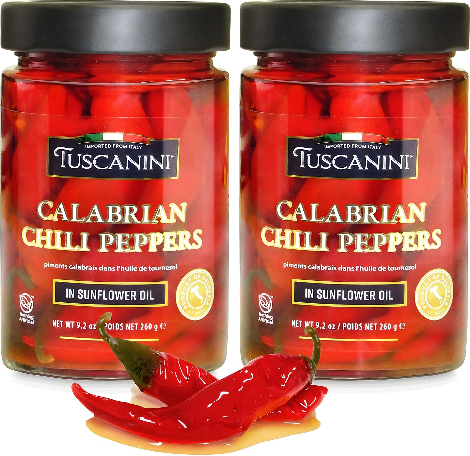 Tuscanini-Italian-Whole-Calabrian-Chili-Peppers-In-Oil,-9.2oz-(2-Pack)-|-691